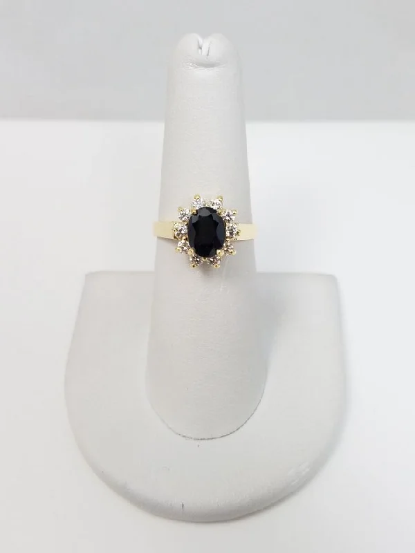 Ladies rings for ridge days -Elegant 18k White Gold Natural Sapphire Diamond Ring