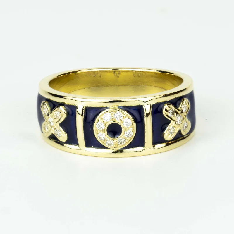 Ladies rings vintage charm -Ring - Diamond (enamel)