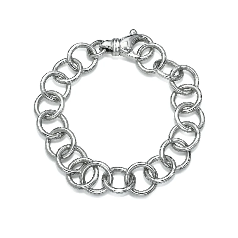 ladies-charm-braided-bracelets-CLUB BRACELET - PLATINUM