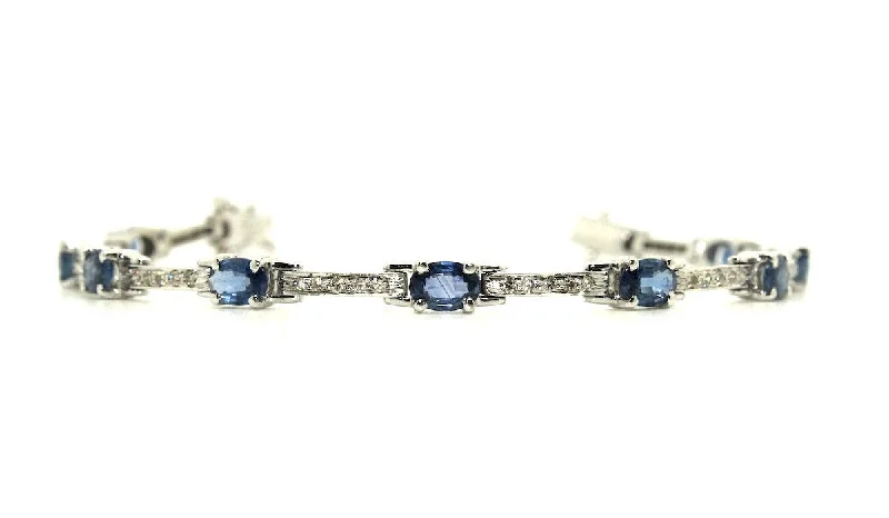 ladies-infinity-diamond-bracelets-Sapphire & Diamond Hot-cake Bracelet