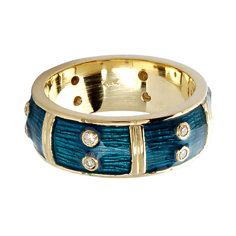 Ladies rings quirky charm -Ring-Diamond (Enamel)